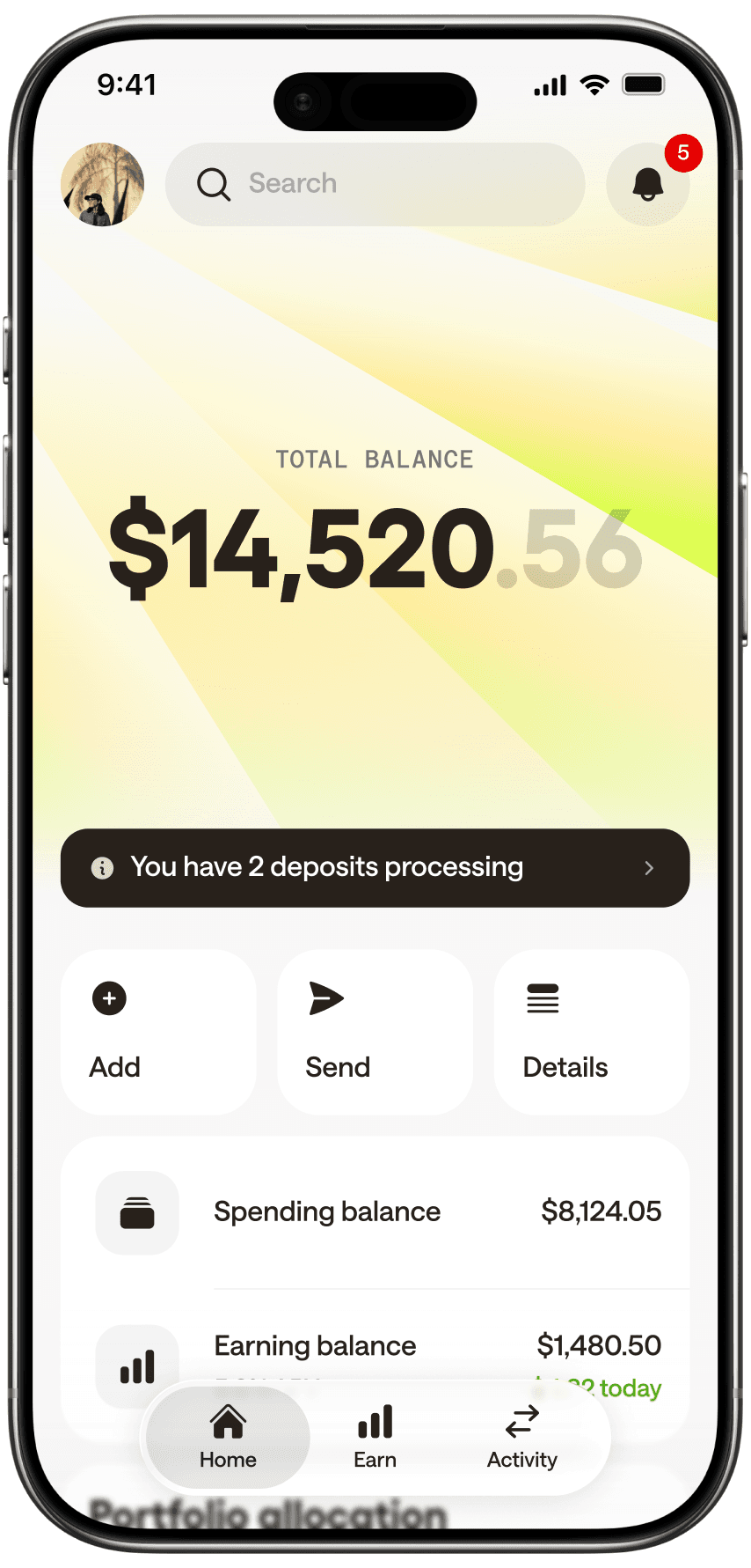 Raycash app: Add money & get paid